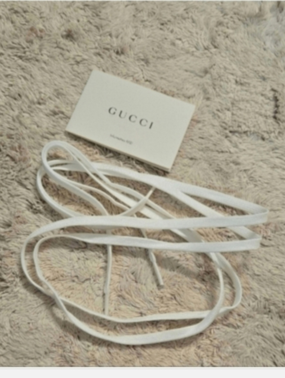 Gucci white shoes lace